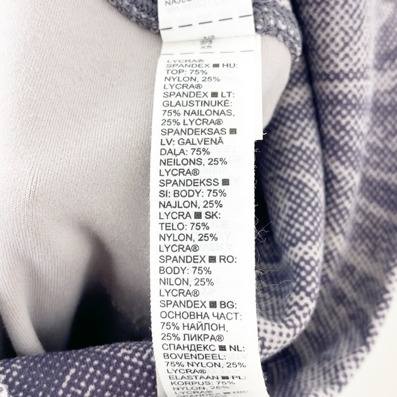 Athleta Women’s Size XS High Waist Marbled Gray Cropped Workout Legging - Picture 5 of 5